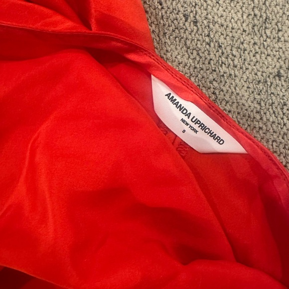 Revolve AMANDA UPRICHARD 
X Marla Gown red silk dress size small - Picture 5 of 6